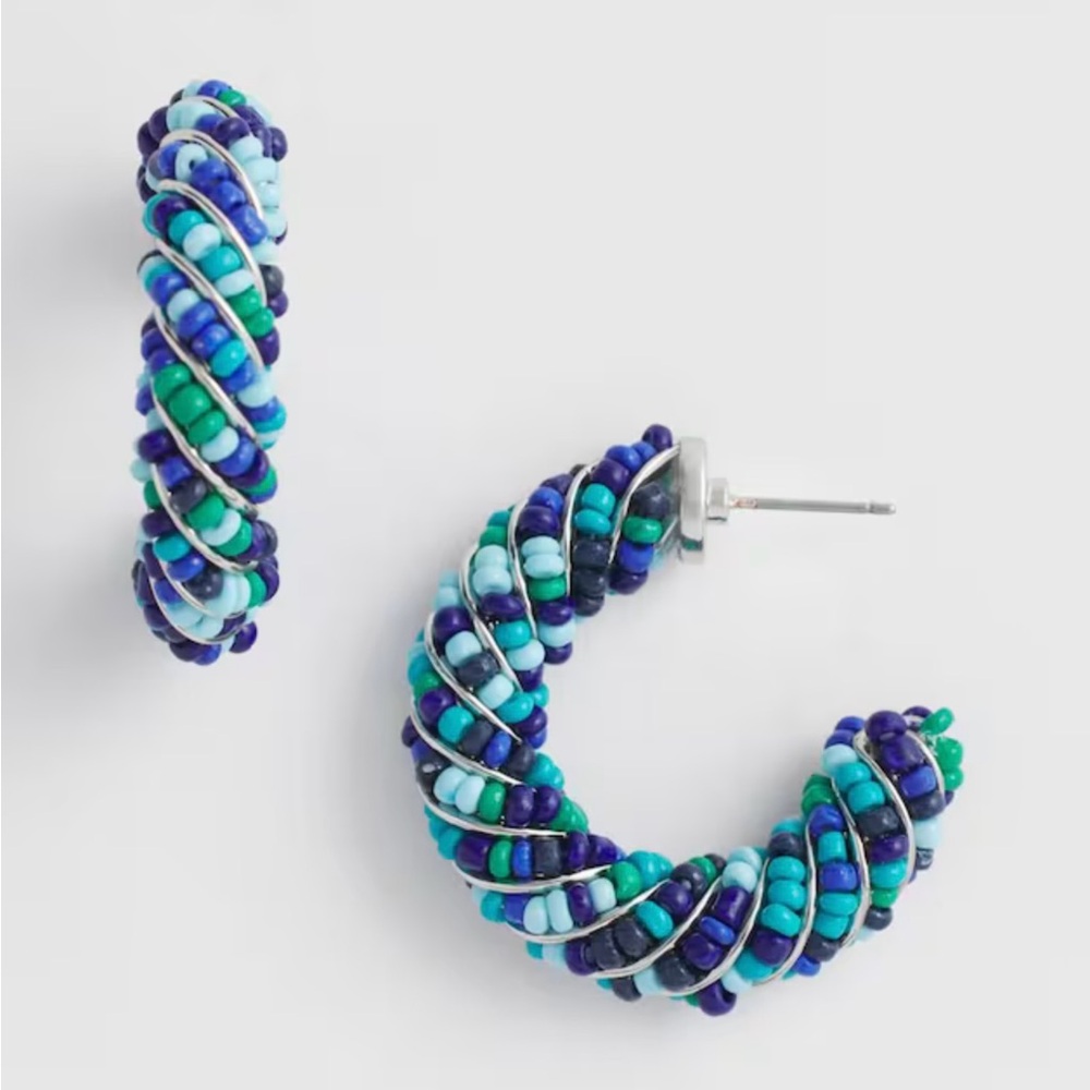 Chico's Vibrant Beaded No Droop Earrings